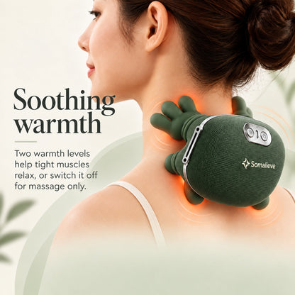 Soothing warmth, two levels or massage only